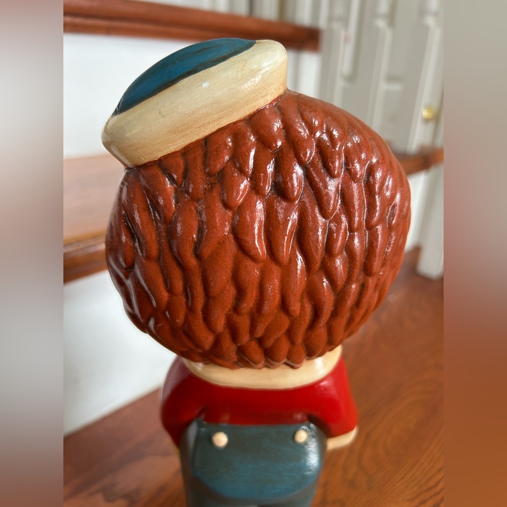 Vintage Raggedy Andy Ceramic Statue 1970s Hand-Painted Figurine 12" Tall - Picture 9 of 15